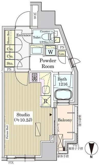 Park Axis Shirokane - Floor Plan - ["Floor plan", "Plan", "Diagram"]
