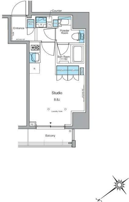 Le Fon Progres Ueno Park - Floor Plan - ["Diagram", "Plan"]