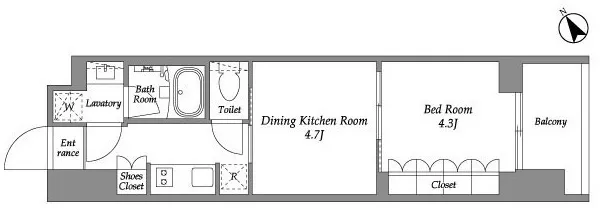 Season Flats Omorinishi - Floor Plan - []