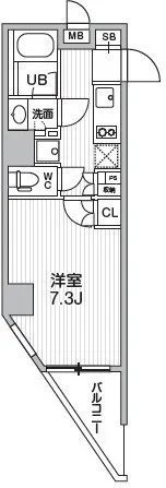 Season Flats Asakusa - Floor Plan - ["Tile Flooring"]