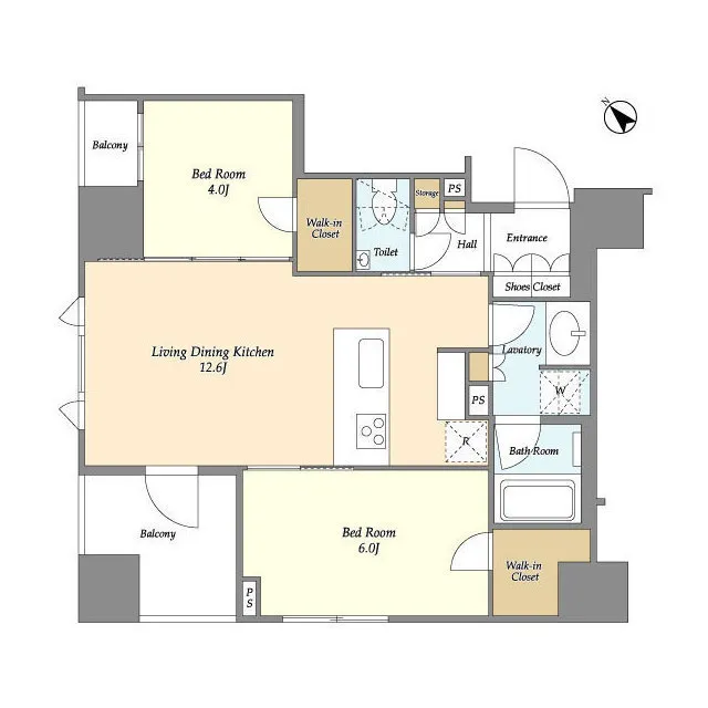 Doue Tsukishima II - Floor Plan - ["Rectangle", "Schematic", "Parallel"]