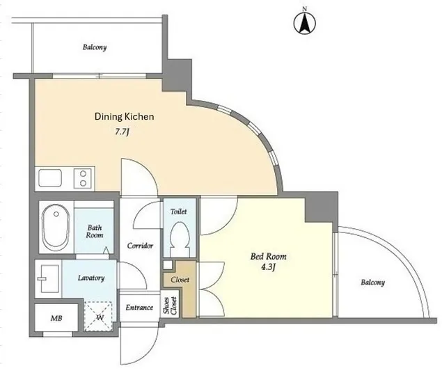 NONA PLACE Shibuya Tomigaya - Floor Plan - ["Design", "Diagram", "Wood flooring"]