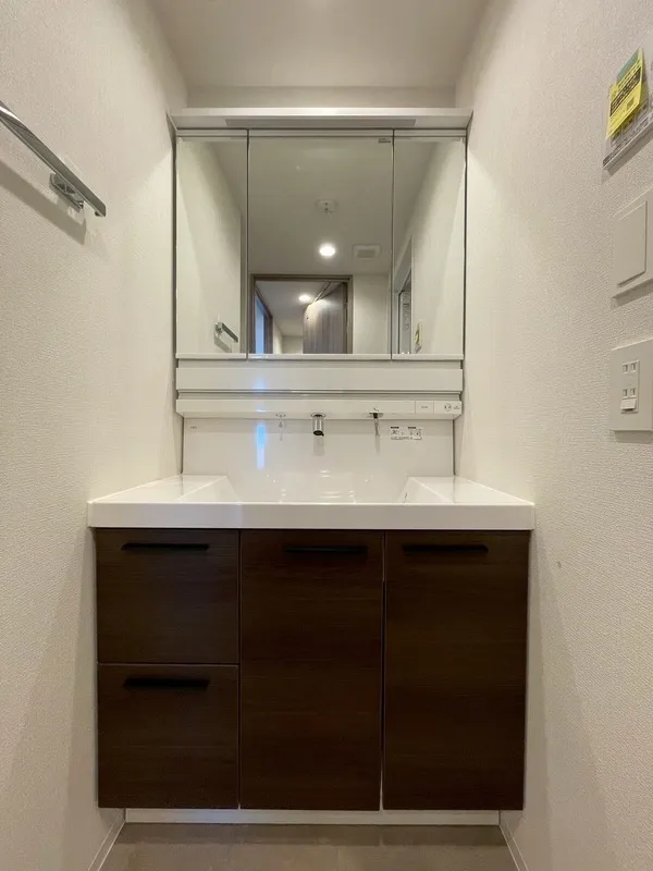 U Residence Higashiyukiya - Interior - ["Bathroom Sink", "Bathroom cabinet", "Flooring"]