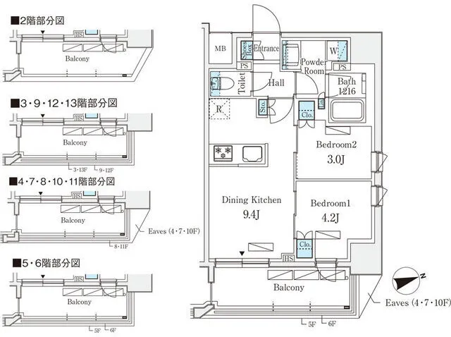 Livio Maison Ochanomizu EAST - Floor Plan - ["White", "Plan", "Diagram"]