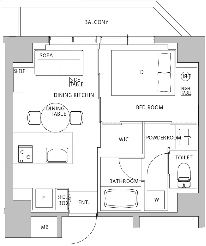 Hmlet Shiba Park - Floor Plan - []