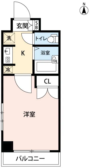 Mynavi Stay Akihabara Station - Floor Plan - ["Apartment", "Tile Flooring"]