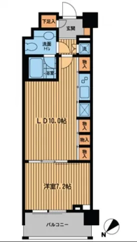 Prime Urban Nihonbashi Yokoyamacho - Floor Plan - ["Rectangle", "Font", "Parallel"]