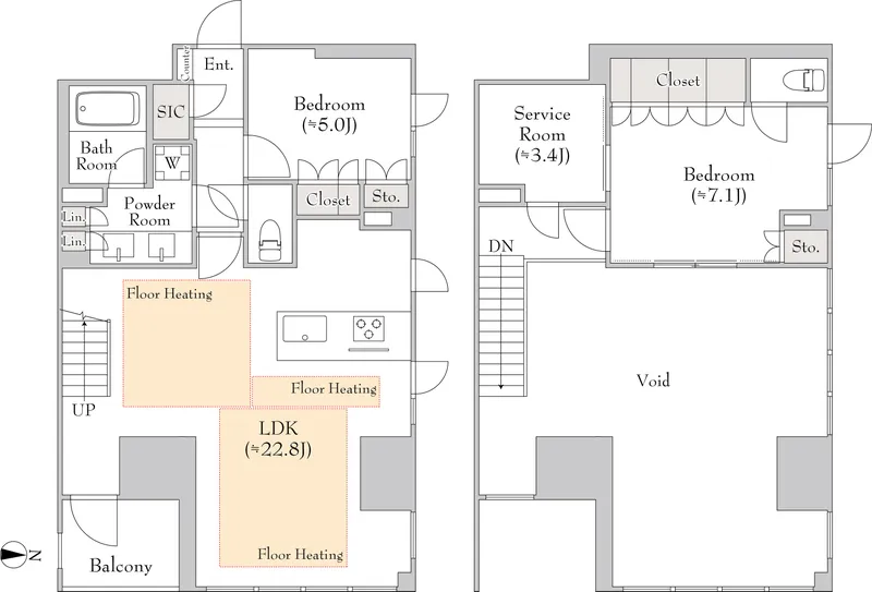 Lumiec Kinshicho - Floor Plan - ["Plan", "Floor plan", "Diagram"]