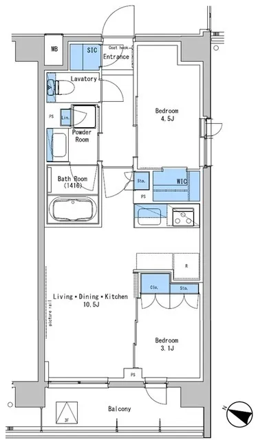 Lefon Progres Nakano Fujimicho The Residence - Floor Plan - ["Floor plan", "Plan"]