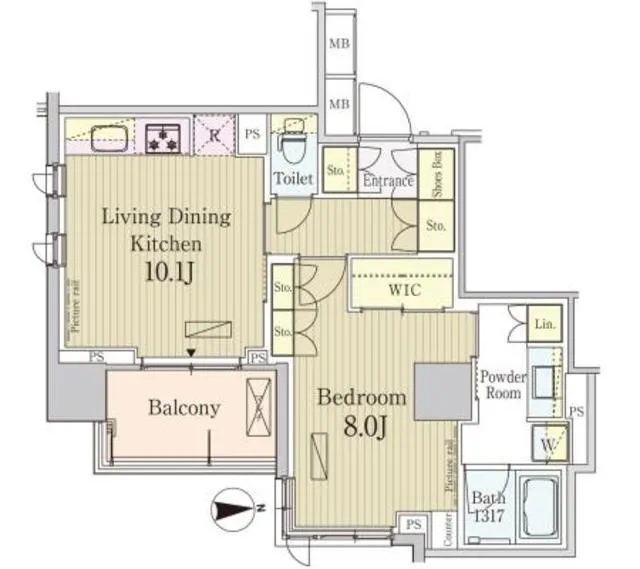 Park Axis Ikedayama - Floor Plan - ["Floor plan", "Plan", "Artwork"]