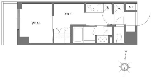 Grand Paseo Kiyosumi Shirakawa II - Floor Plan - ["Diagram", "Technical drawing", "Plan"]