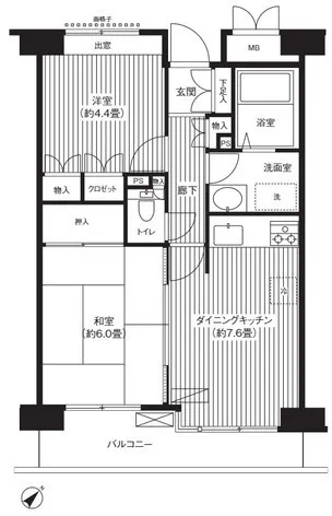 Stella Maison Musashikoyama - Floor Plan - ["Tile Flooring"]