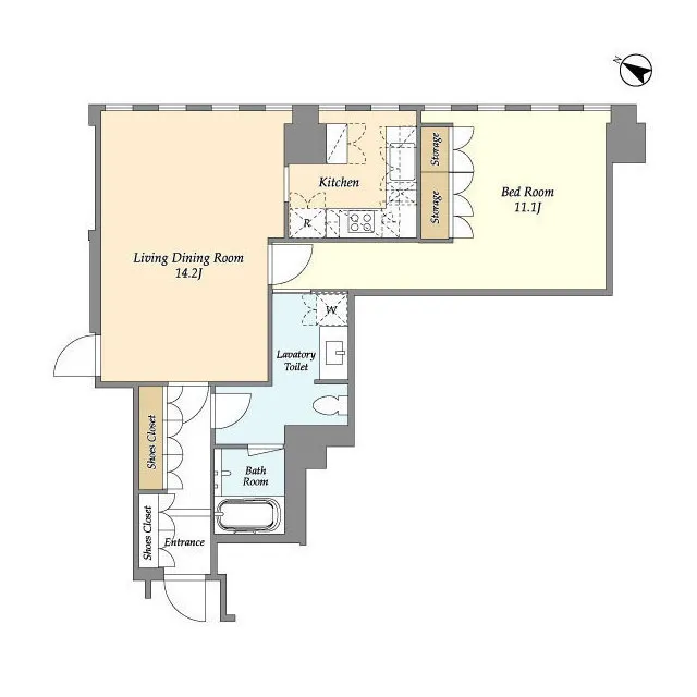 Prudential Tower Residence - Floor Plan - ["Font", "Rectangle", "Parallel"]