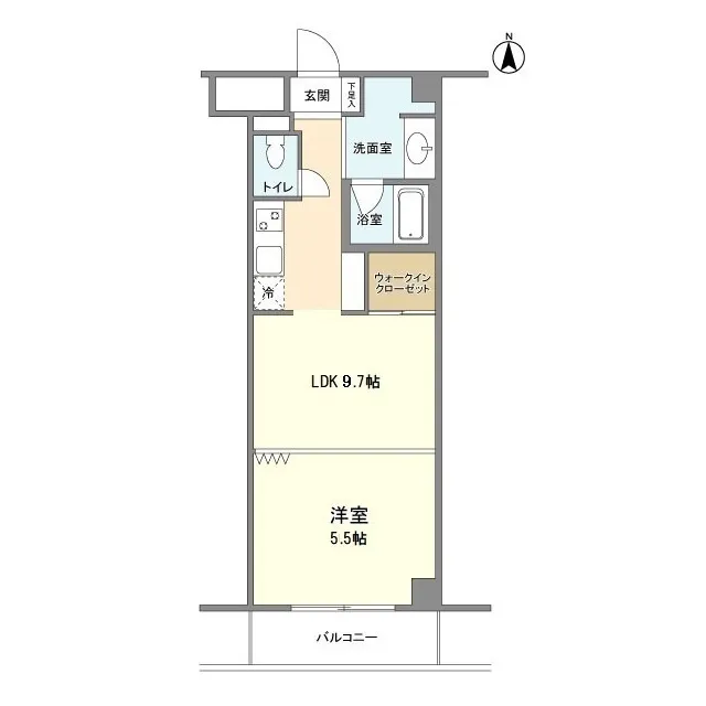 Laxrass Azabu-Juban - Floor Plan - ["Rectangle", "Font", "Parallel"]