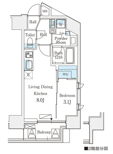 Duo Flats Ikebukuro - Floor Plan - ["Schematic", "Rectangle", "Font"]