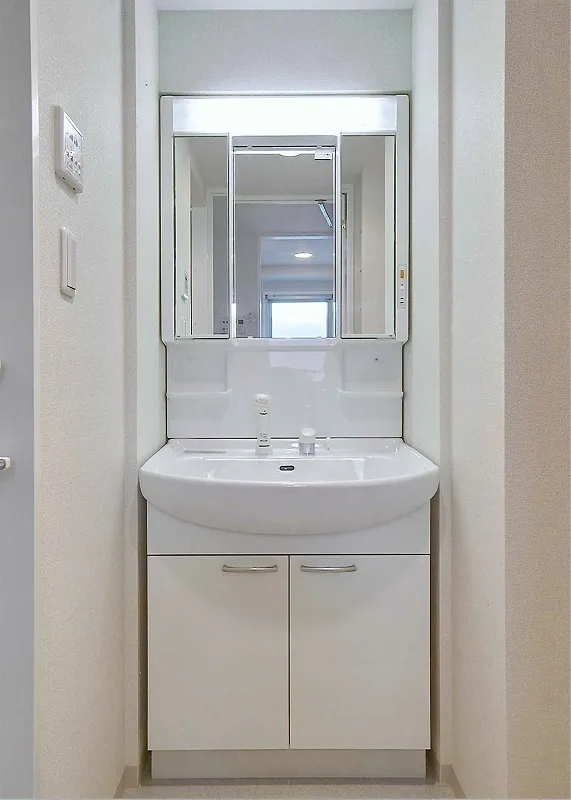 RESIDIA Kanda Iwamotocho II - Interior - ["Mirror", "Sink", "Plumbing fixture"]