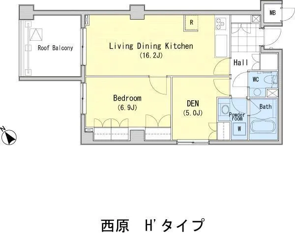 KDX Residence Nishihara - Floor Plan - ["Rectangle", "Schematic", "Parallel"]