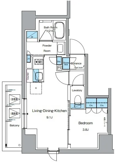 Lefon Progres Ueno Okachimachi - Floor Plan - ["Diagram", "Plan"]