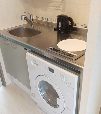 Maison De Ville Ichigaya - Interior - ["Major appliance", "Washing machine", "Flooring"]