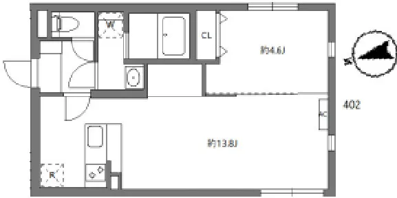 Serene Court Shin-Egota - Floor Plan - ["Diagram", "Floor plan", "Technical drawing"]