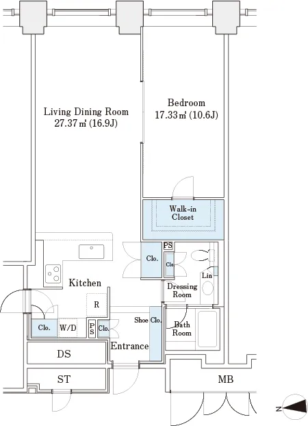 La Tour Shibakoen - Floor Plan - ["Rectangle", "Schematic", "Font"]