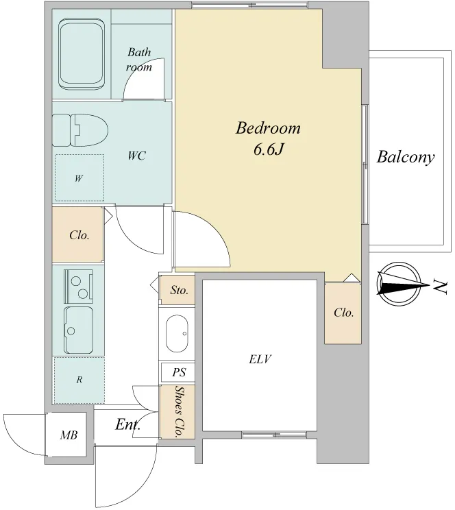 Asyl Court Nishi-Shinjuku - Floor Plan - ["White", "Floor plan", "Plan"]