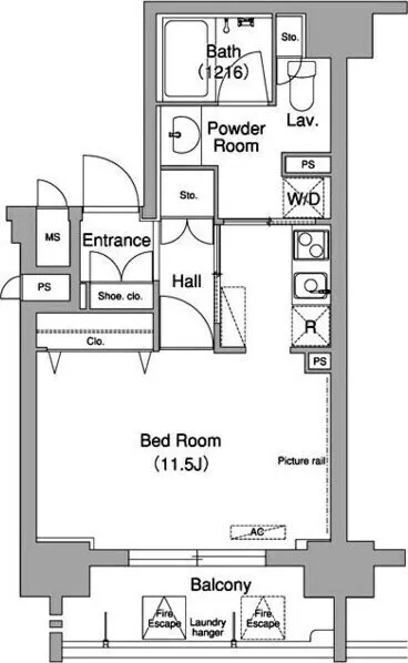 Comforia Shimokitazawa - Floor Plan - ["Schematic", "Font", "Parallel"]
