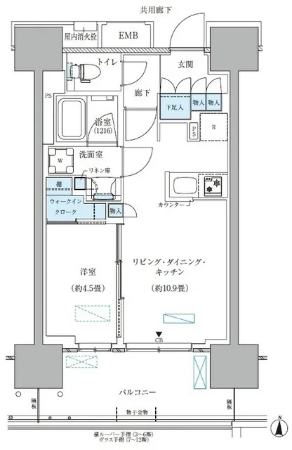Park Axis Nishi-Ojima Comfort Square - Floor Plan - ["Diagram", "Plan", "Floor plan"]