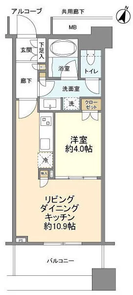 Terrace Shibuya Mitake - Floor Plan - ["Tile Flooring"]