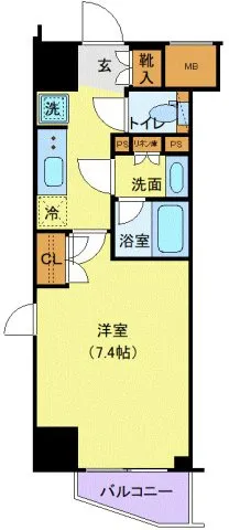 Genovia Shinjuku Waseda Green Veil - Floor Plan - ["Apartment"]