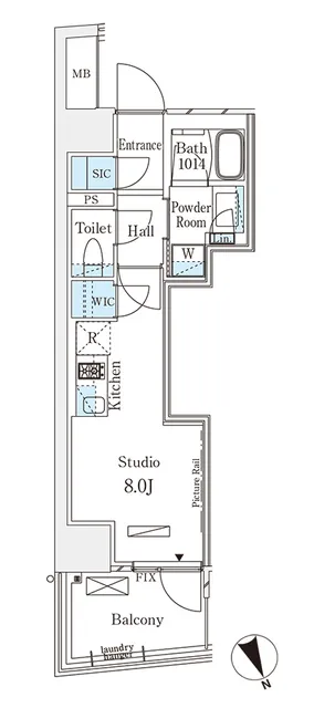 Parknard Fit Minami Aoyama Vista - Floor Plan - ["Floor plan", "Plan", "Diagram"]