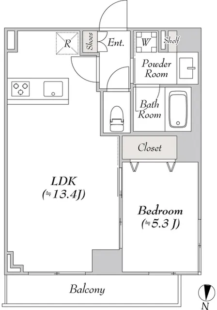 LUMIEC OHYAMA - Floor Plan - ["White"]