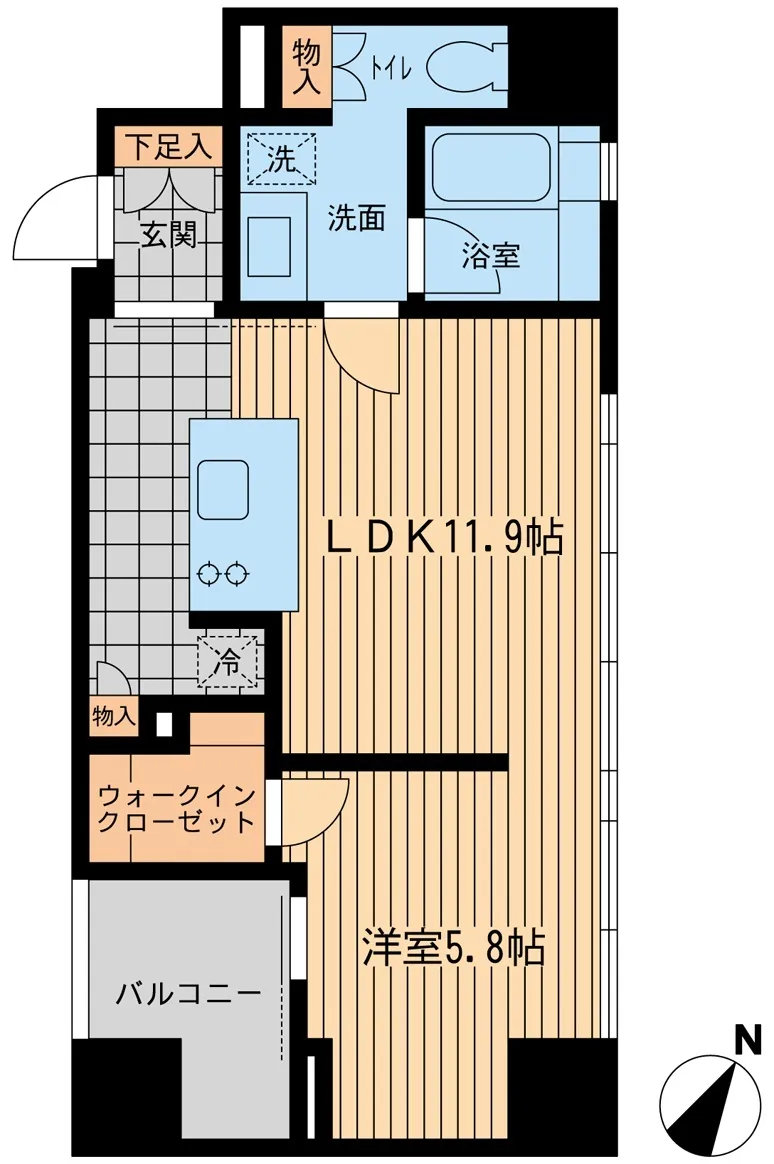 Will Terrace Kachidoki - Floor Plan - ["Rectangle", "Font", "Parallel"]
