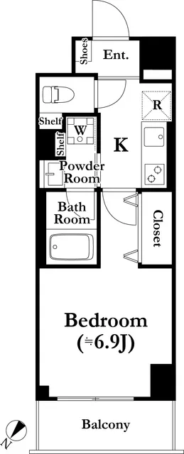 Park Cube Ueno Sakuragi - Floor Plan - []