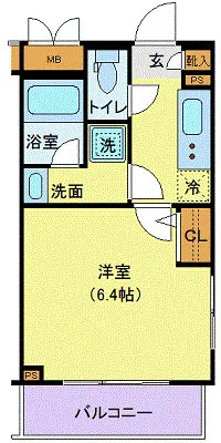 Genovia Shibuya Honmachi Green Vale - Floor Plan - ["Apartment", "Home Door", "Geraniums"]