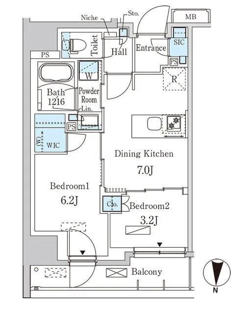 Park Axis Ryogoku Square - Floor Plan - ["Rectangle", "Schematic", "Font"]