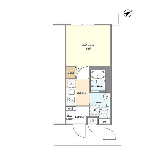 Dreams Hatsudai I - Floor Plan - ["Rectangle", "Parallel", "Font"]