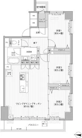 Sekitora Building No. 10 - Floor Plan - ["Plan", "Diagram", "Floor plan"]