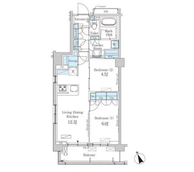 Park Axis Komagome HILLTOP - Floor Plan - ["Floor plan", "Plan", "Diagram"]