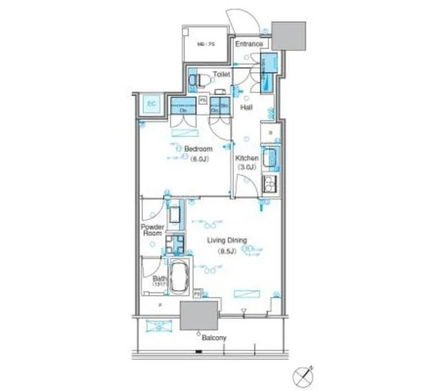 Park Axis Toyosu Canal - Floor Plan - ["Floor plan", "Plan", "Diagram"]