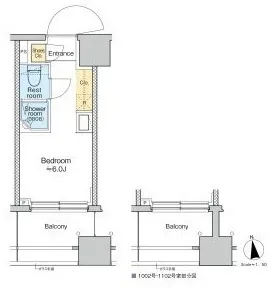 TOMORE Shinagawa Nakanobu  [Social Housing] - Floor Plan - ["Diagram", "Schematic", "Technical drawing"]