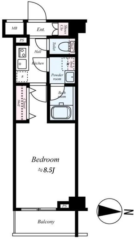 Allesgute Kitasenju - Floor Plan - []