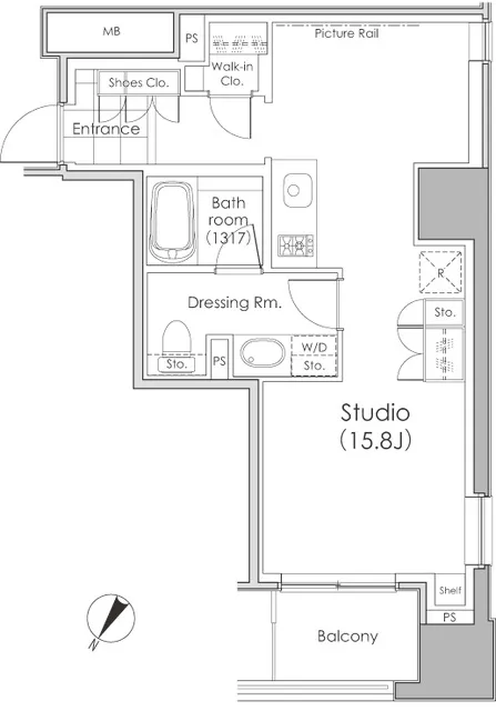 Park Habio Sutengumae - Floor Plan - ["Rectangle", "Font", "Line"]