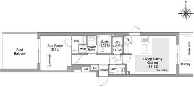 Comforia Liv Bunkyo Gokokuji - Floor Plan - []