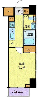 Genovia Meguro Minami Green Vale - Floor Plan - []