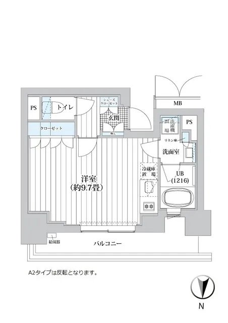 Lions Forsia Kiyosumi Shirakawa - Floor Plan - ["Rectangle", "Schematic", "Slope"]