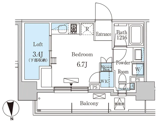 Park Axis Gakugei Daigaku Residence - Floor Plan - ["Rectangle", "Schematic", "Font"]