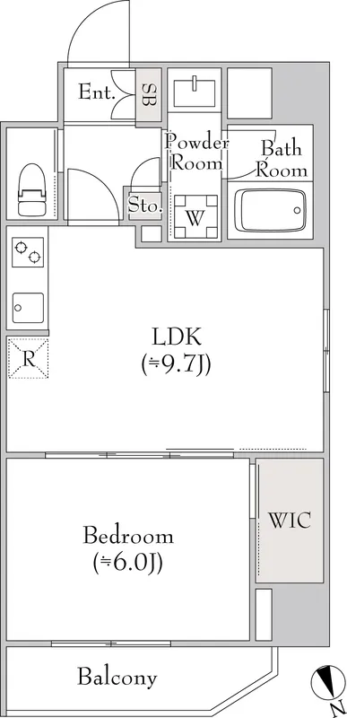 LUMIEC un Kitaueno - Floor Plan - ["White", "Floor plan"]