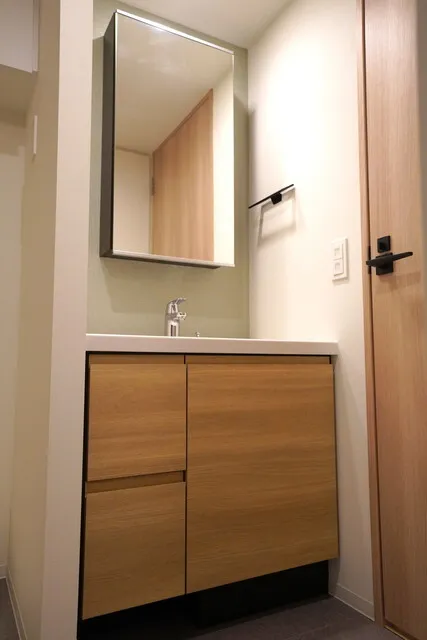 J.GRAN Court Shinagawa Nishi-Oi EAST - Interior - ["Mirror", "Cabinetry", "Bathroom cabinet"]
