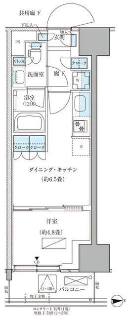 Park Axis Shinagawa Tennozu Isle - Floor Plan - []